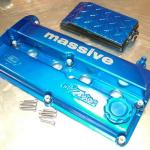 Blue Valve Cover and Fuse Box Lid