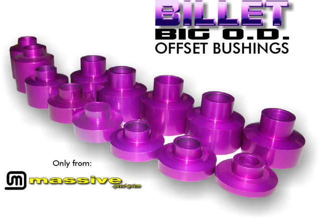 Massive Billet Big OD Offset Bushings