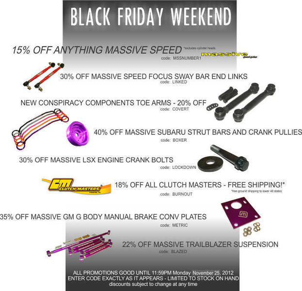 Massive Homepage Black friday 2012