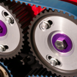 Zetec Adjustable Cam Gears on Engine Red Valve cover