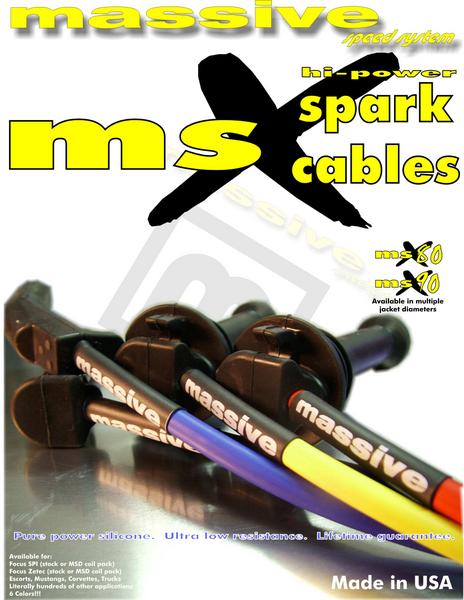 MSX85 Neon Dodge 03-05 SRT-4 Turbo 2.4 Spark Plug Ignition Cables Wires