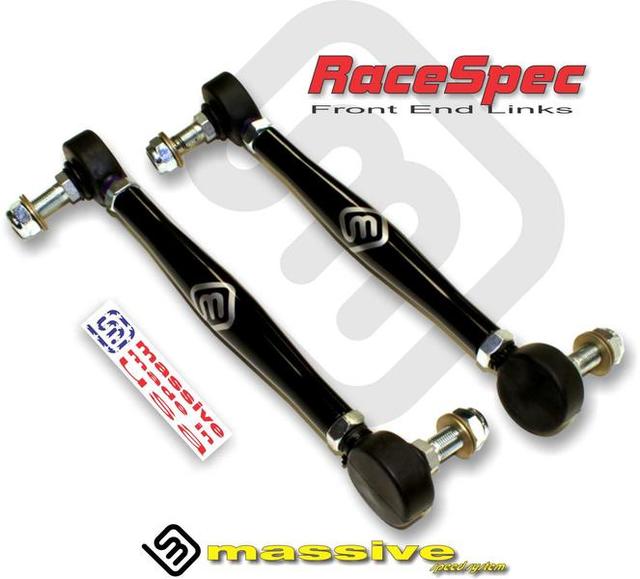 Massive Race Front End Links S197 Mustang Black